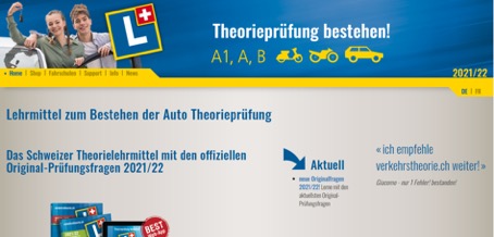Learning materials for the theory test - app and software with the official test questions for the driving licence